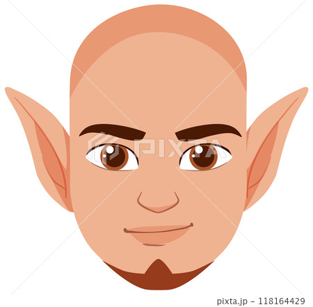 Smiling Elf Character Illustration 118164429