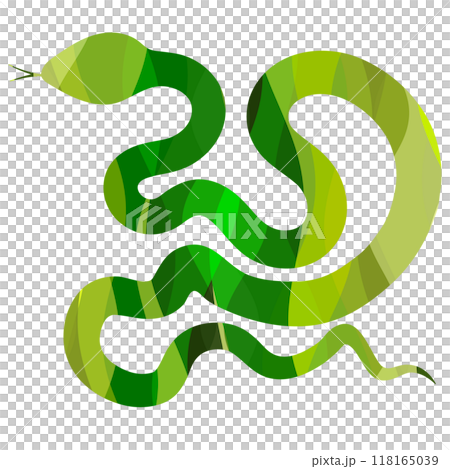 Snake New Year's card Zodiac icon 118165039