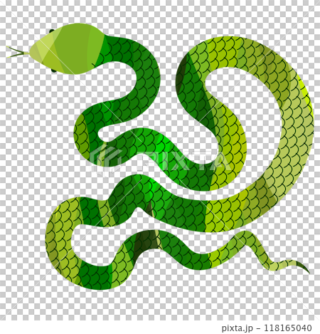 Snake New Year's card Zodiac icon 118165040