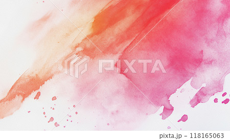 Abstract Watercolor Background with Color Gradients and Textured Surface 118165063