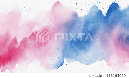 Abstract Watercolor Background with Color Gradients and Textured Surface 118165089