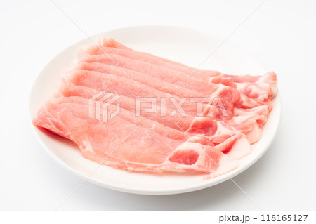 薄切りの豚ロース 薄切りの豚ロース 118165127
