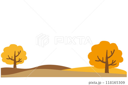 秋のボタニカルなゆるいイラスト 秋のボタニカルなゆるいイラスト 118165309