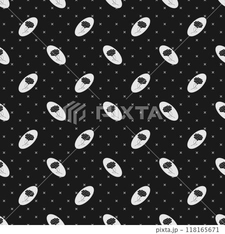 Trendy black floral abstract pattern on white background. Perfect for modern decor, fashion, and wallpapers. Trendy black floral abstract pattern on white background. Perfect for modern decor, fashion, and wallpapers. 118165671
