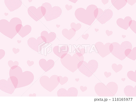 ハート 背景 散りばめ ピンク ハート 背景 散りばめ ピンク 118165977