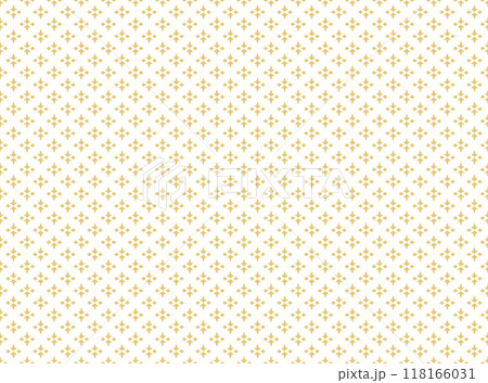あられ小紋 日本伝統柄 シームレスの和柄素材 カラー:金バージョン あられ小紋 日本伝統柄 シームレスの和柄素材 カラー:金バージョン 118166031