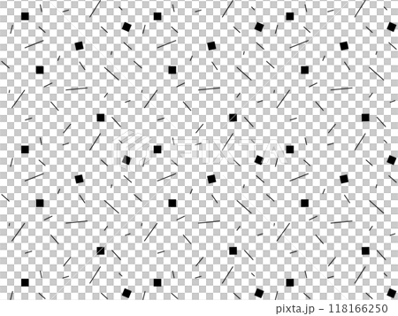 切り箔散らし　日本伝統柄　シームレスの和柄素材　カラー:黒バージョン 118166250