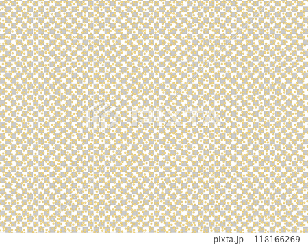 三つ星小紋 日本伝統柄 シームレスの和柄素材 カラー:金バージョン 三つ星小紋 日本伝統柄 シームレスの和柄素材 カラー:金バージョン 118166269