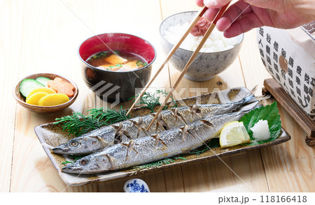 サンマの塩焼き 118166418