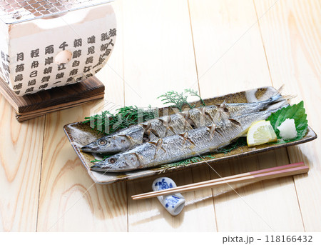 サンマの塩焼き サンマの塩焼き 118166432