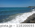 summer sandy beach with small wave 118166693