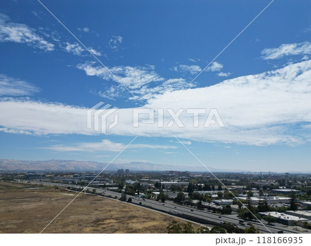 シリコンバレーをドローンで空撮 118166935
