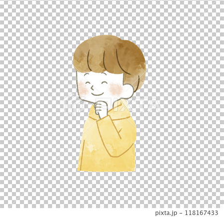 微笑的男人水彩 微笑的男人水彩 118167433