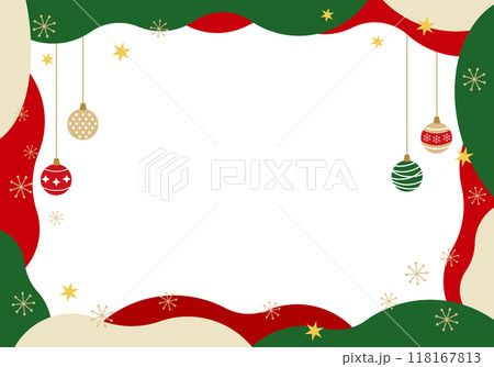 クリスマスフレーム、オーナメント枠5の5 118167813
