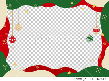 クリスマスフレーム、オーナメント枠5の5 118167813