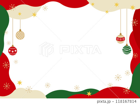 クリスマスフレーム、オーナメント枠5の4 クリスマスフレーム、オーナメント枠5の4 118167814