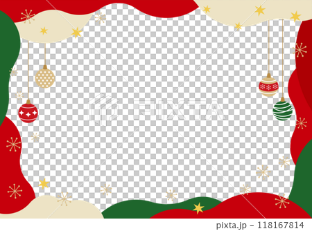 クリスマスフレーム、オーナメント枠5の4 クリスマスフレーム、オーナメント枠5の4 118167814
