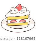 いちごのショートケーキ 118167965