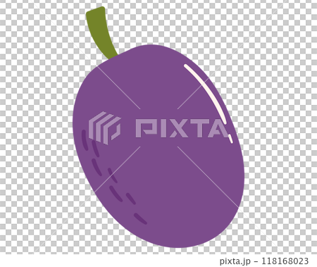 Fruit passion fruit in cartoon hand drawn simple style. Editable variable color Fruit passion fruit in cartoon hand drawn simple style. Editable variable color 118168023