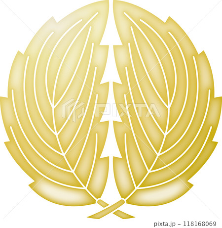 家紋 抱き鬼柏【金色】 家紋 抱き鬼柏【金色】 118168069