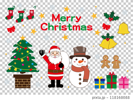 Cute Santa Claus Christmas illustration 118168088