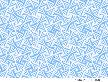 Abstract geometric pattern. A seamless vector background. White and blue ornament. Graphic modern pattern. Simple lattice graphic design Abstract geometric pattern. A seamless vector background. White and blue ornament. Graphic modern pattern. Simple lattice graphic design 118168360
