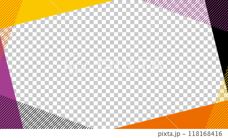 Geometric frame stripe Halloween color Geometric frame stripe Halloween color 118168416