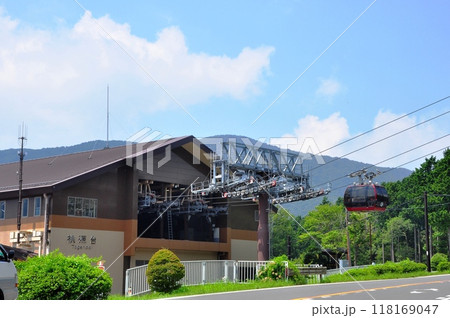 箱根町 箱根ロープウェイ桃源台駅と箱根の山並み 箱根町 箱根ロープウェイ桃源台駅と箱根の山並み 118169047