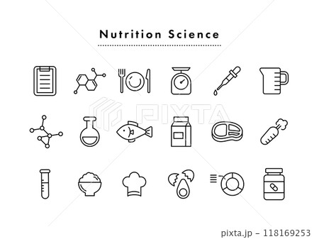 栄養学 アイコンセット 118169253