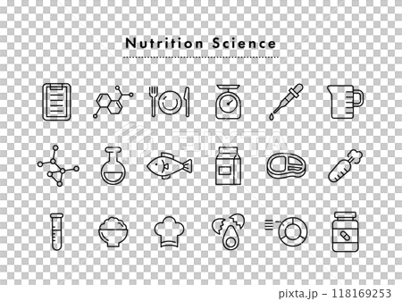 栄養学 アイコンセット 118169253
