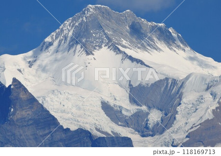 ネパール、ポカラ、ヒマラヤ山脈、アンナプルナ山群、アンナプルナ2峰、カラバンの丘 118169713