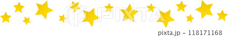 星の装飾罫 星の装飾罫 118171168