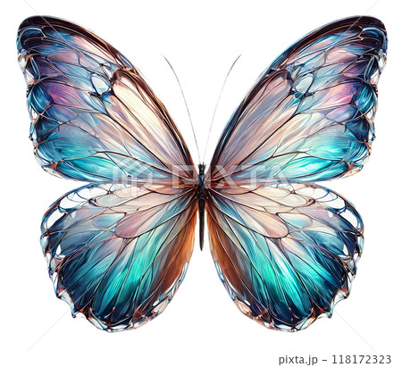 光を纏う翅 ファンタジーの蝶のイラスト素材 [118172323] - PIXTA