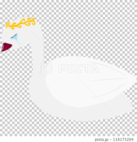 flat vector icon of the white goose flat vector icon of the white goose 118173204