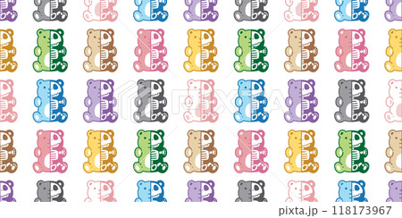bear polar seamless pattern halloween skeleton skull bone teddy doll sitting colorful vector pet doodle cartoon gift wrapping paper scarf isolated repeat wallpaper tile background illustration design bear polar seamless pattern halloween skeleton skull bone teddy doll sitting colorful vector pet doodle cartoon gift wrapping paper scarf isolated repeat wallpaper tile background illustration design 118173967