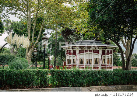 gazebo in the garden of the Yildiz Palace in Istanbul gazebo in the garden of the Yildiz Palace in Istanbul 118175214