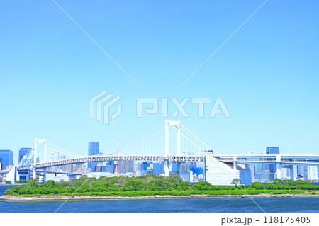 東京都港区、レインボーブリッジの風景 118175405
