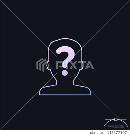 unknown person or user icon with gradient 118177307