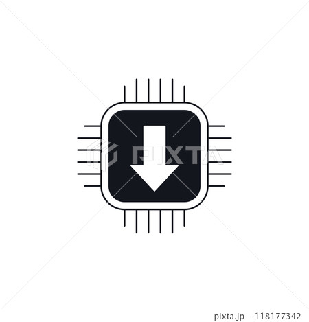 firmware update icon, download hardware drivers 118177342