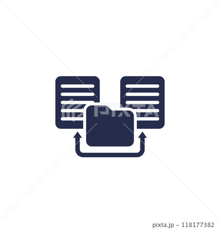 documents and a file folder icon 118177382
