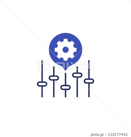 settings icon for apps and web 118177442