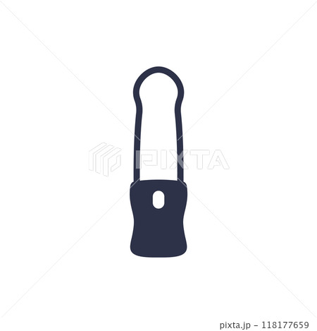 dildo or vibrator icon on white dildo or vibrator icon on white 118177659