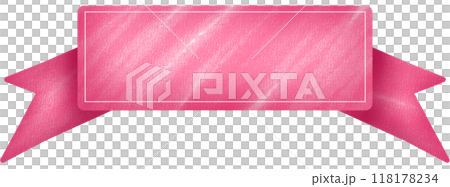 pink label for adding text or topicのイラスト素材 [118178234] - PIXTA
