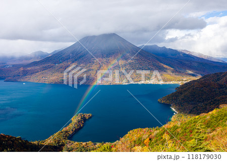 栃木県・日光市　半月山から望む絶景　 118179030