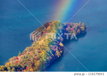 栃木県・日光市　半月山から望む絶景　 118179041