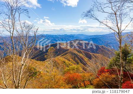 栃木県・日光市　半月山から望む絶景　 118179047