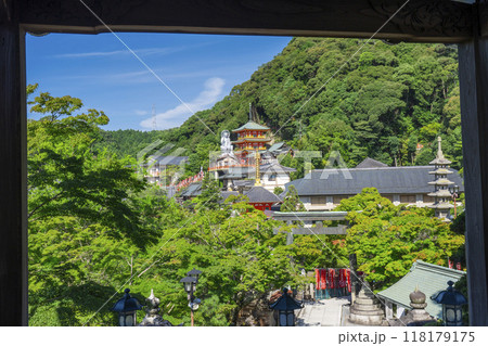 奈良　朝護孫子寺　本堂からの眺め 118179175