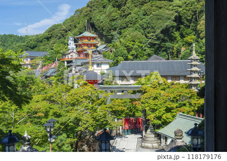 奈良　朝護孫子寺　本堂からの眺め 118179176