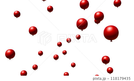 Red balloons flying up, transparent background Red balloons flying up, transparent background 118179435