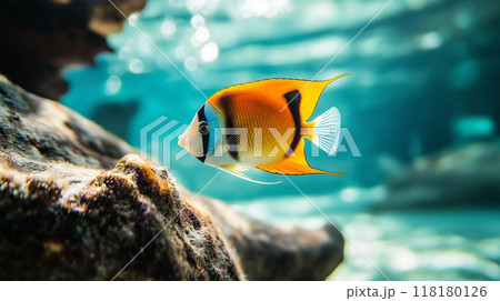 青い海と熱帯魚 118180126